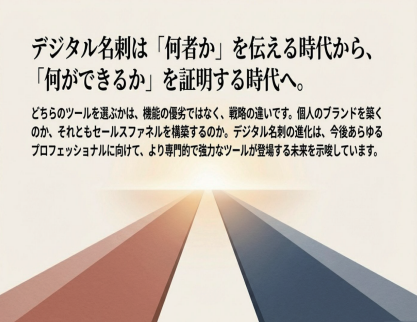 紙の名刺からデジタル名刺への進化